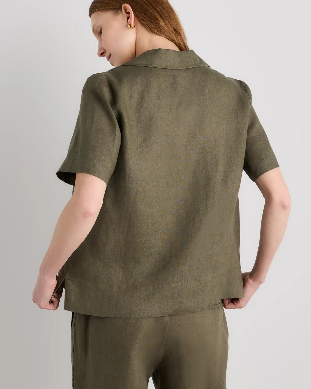 100% European Linen Short Sleeve Shirt