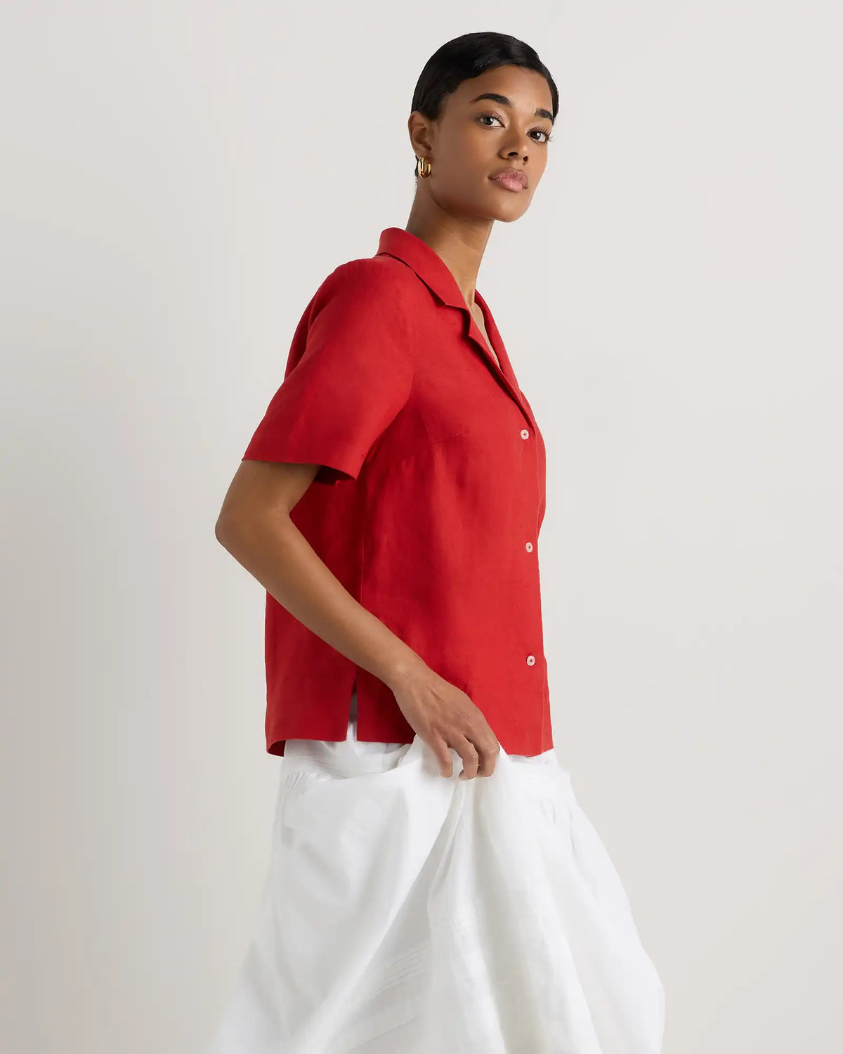 100% European Linen Short Sleeve Shirt
