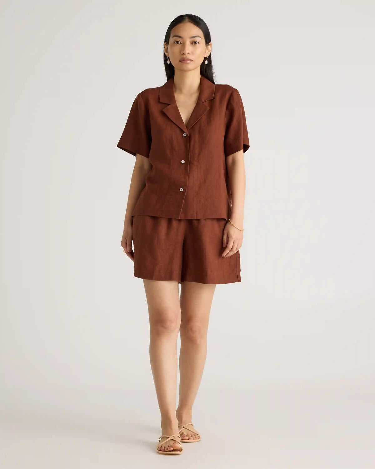 100% European Linen Short Sleeve Shirt