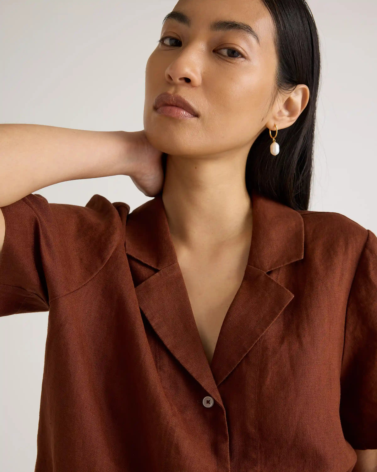 100% European Linen Short Sleeve Shirt