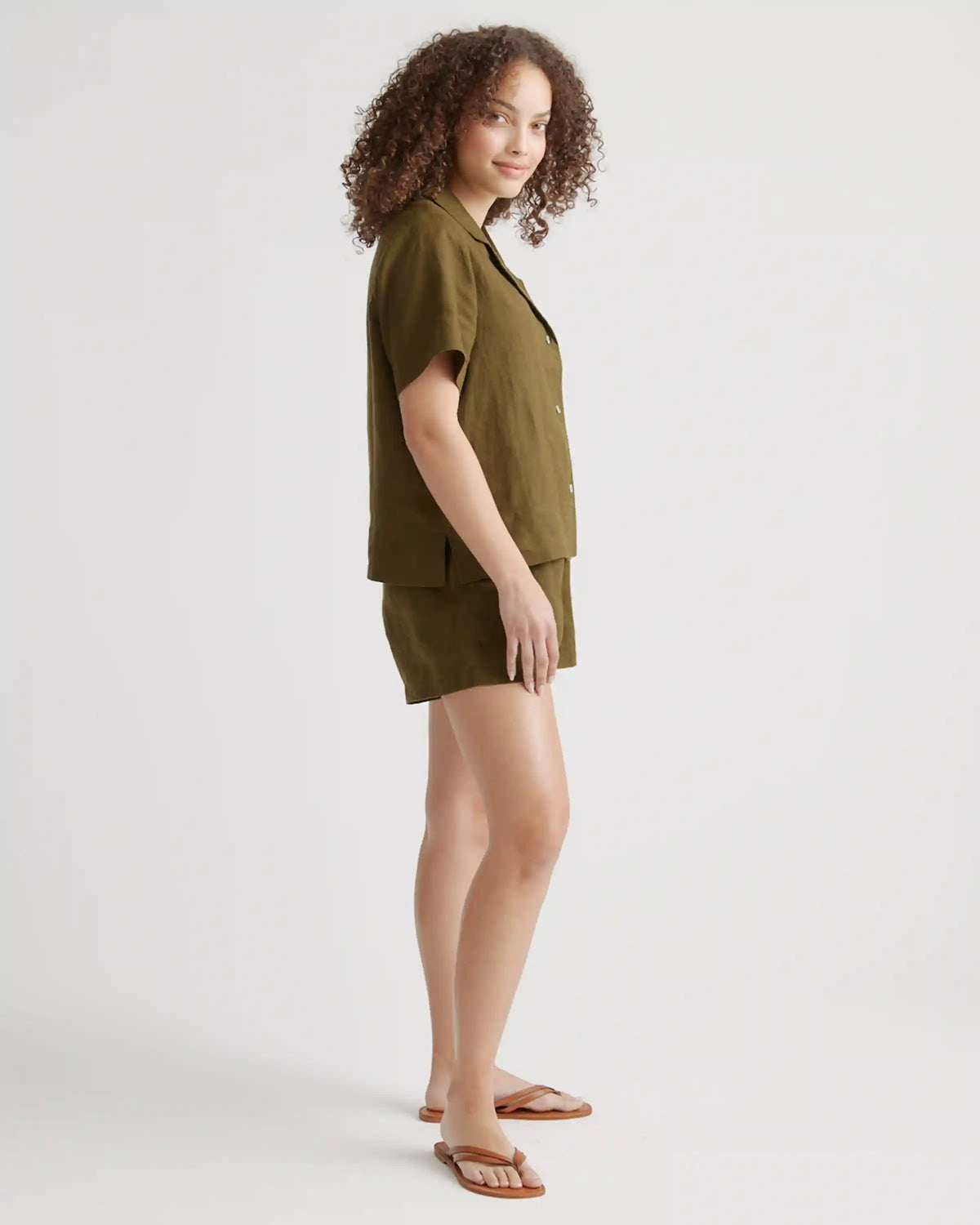 100% European Linen Short Sleeve Shirt