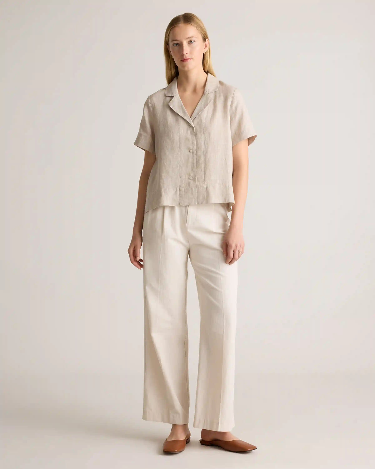 100% European Linen Short Sleeve Shirt