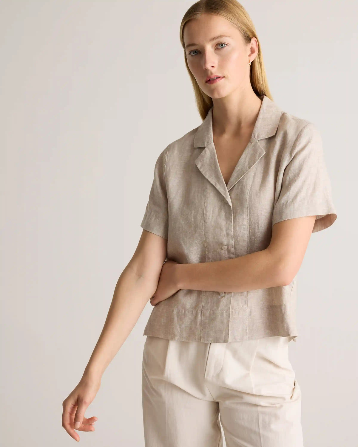 100% European Linen Short Sleeve Shirt