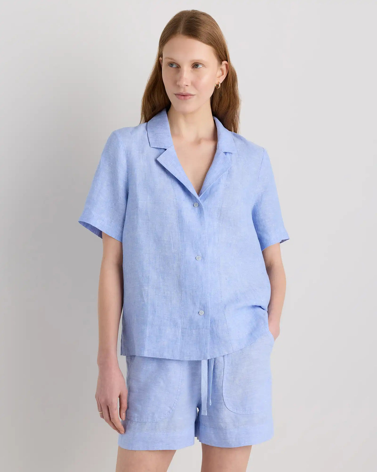 100% European Linen Short Sleeve Shirt