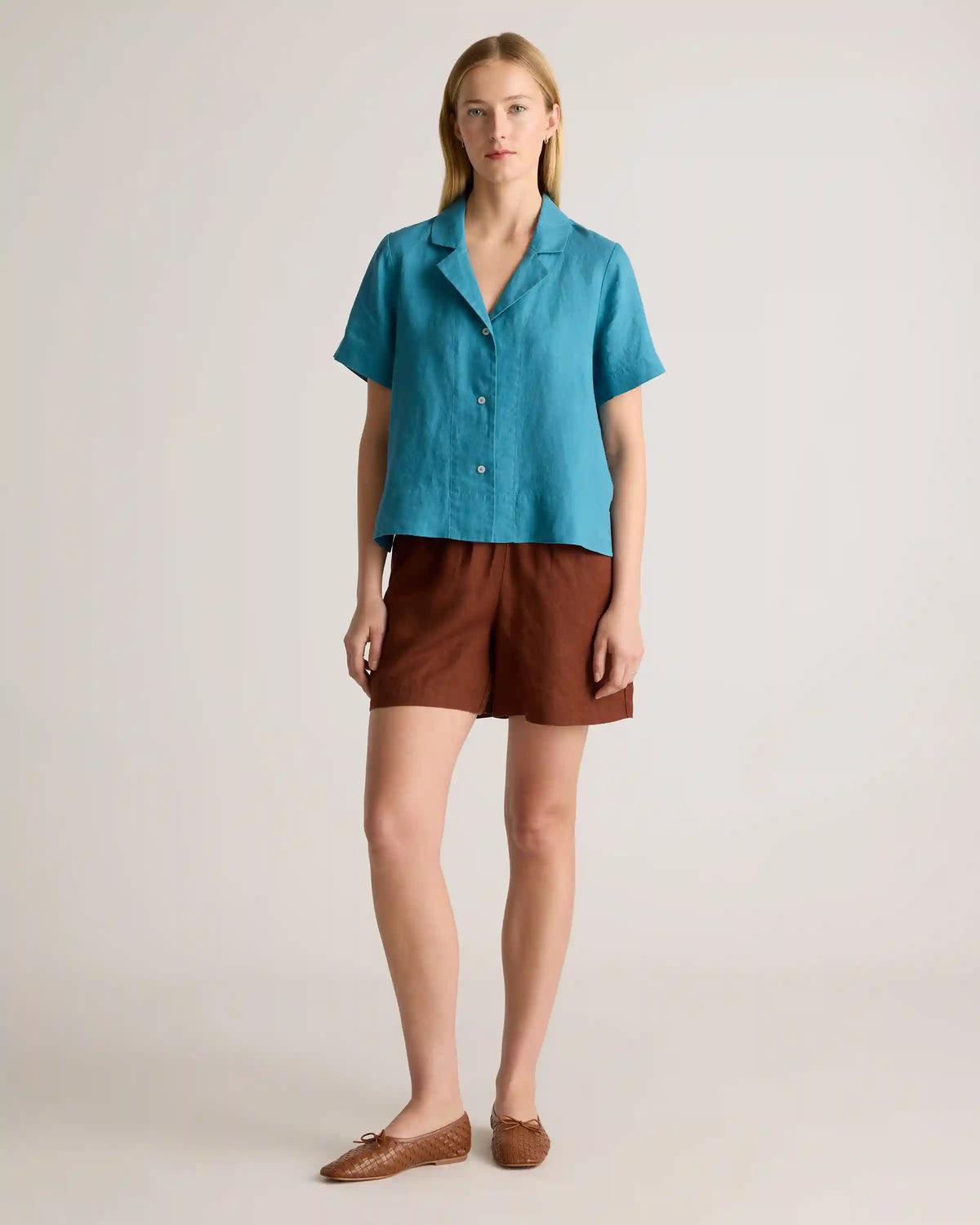 100% European Linen Short Sleeve Shirt