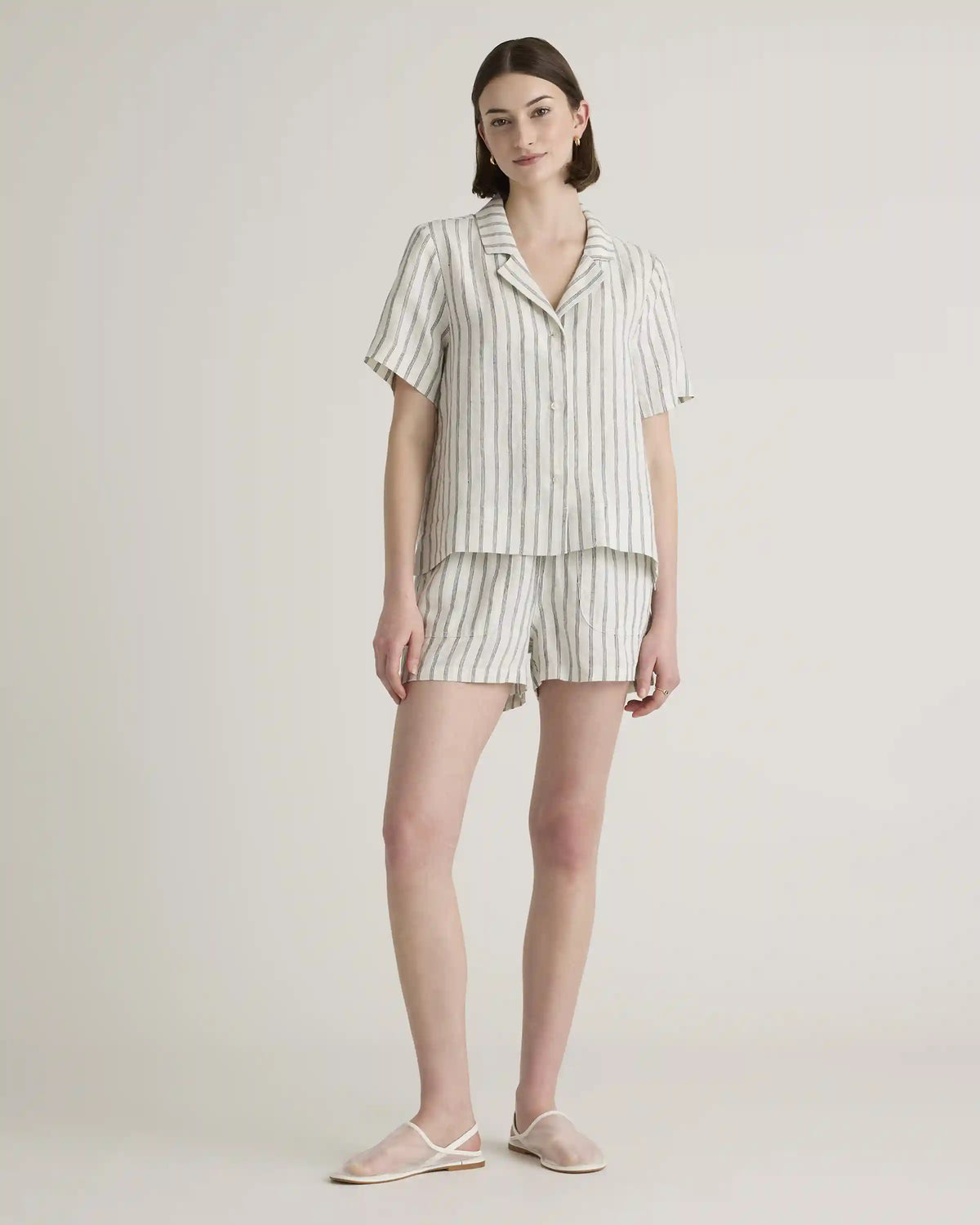 100% European Linen Short Sleeve Shirt