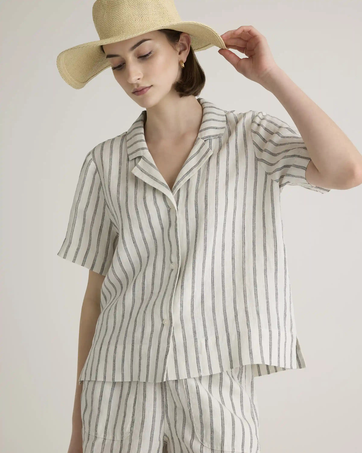 100% European Linen Short Sleeve Shirt