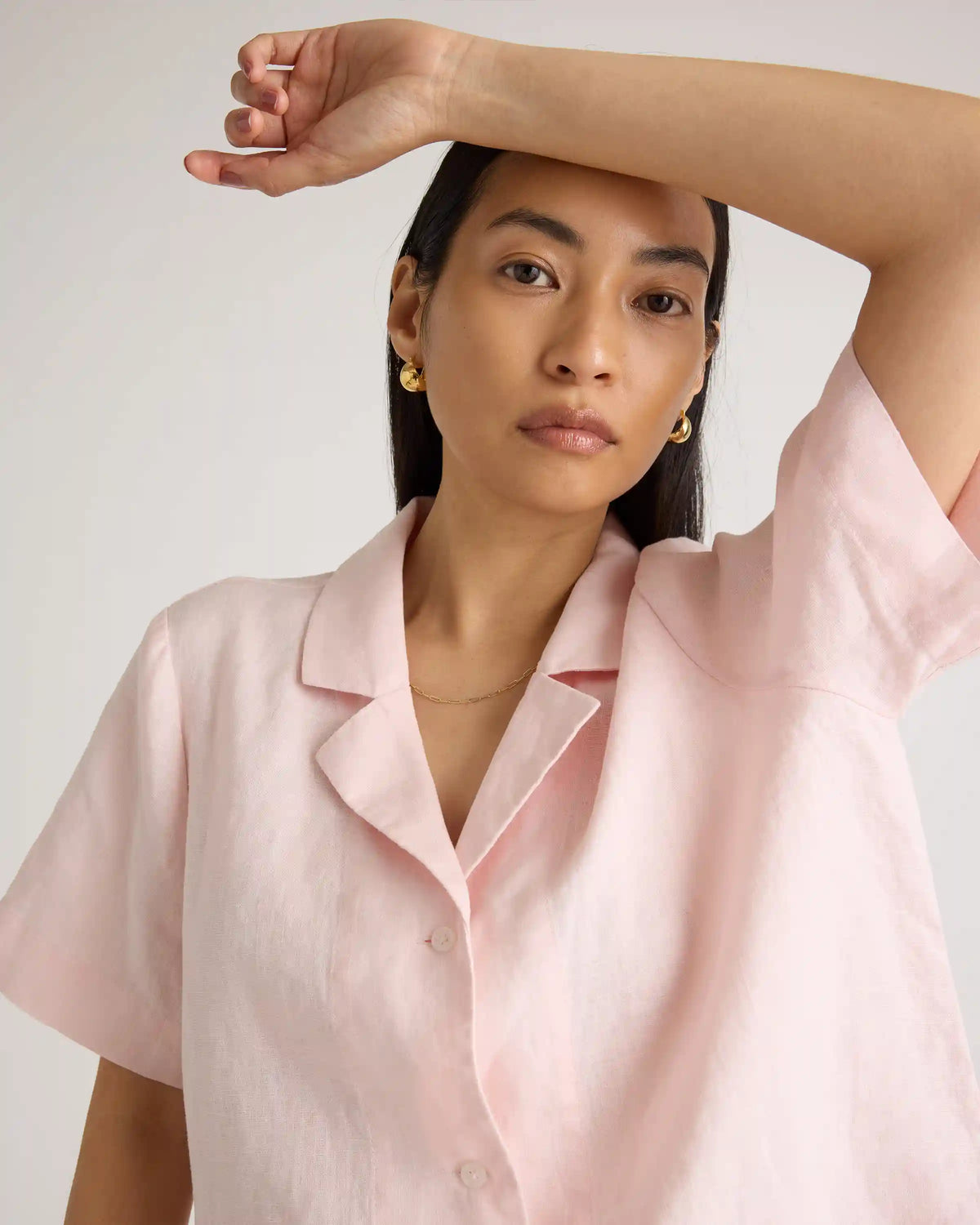 100% European Linen Short Sleeve Shirt