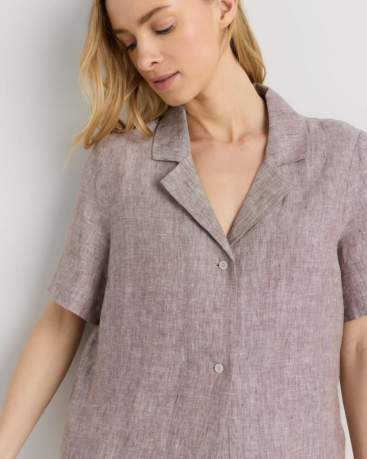 100% European Linen Short Sleeve Shirt