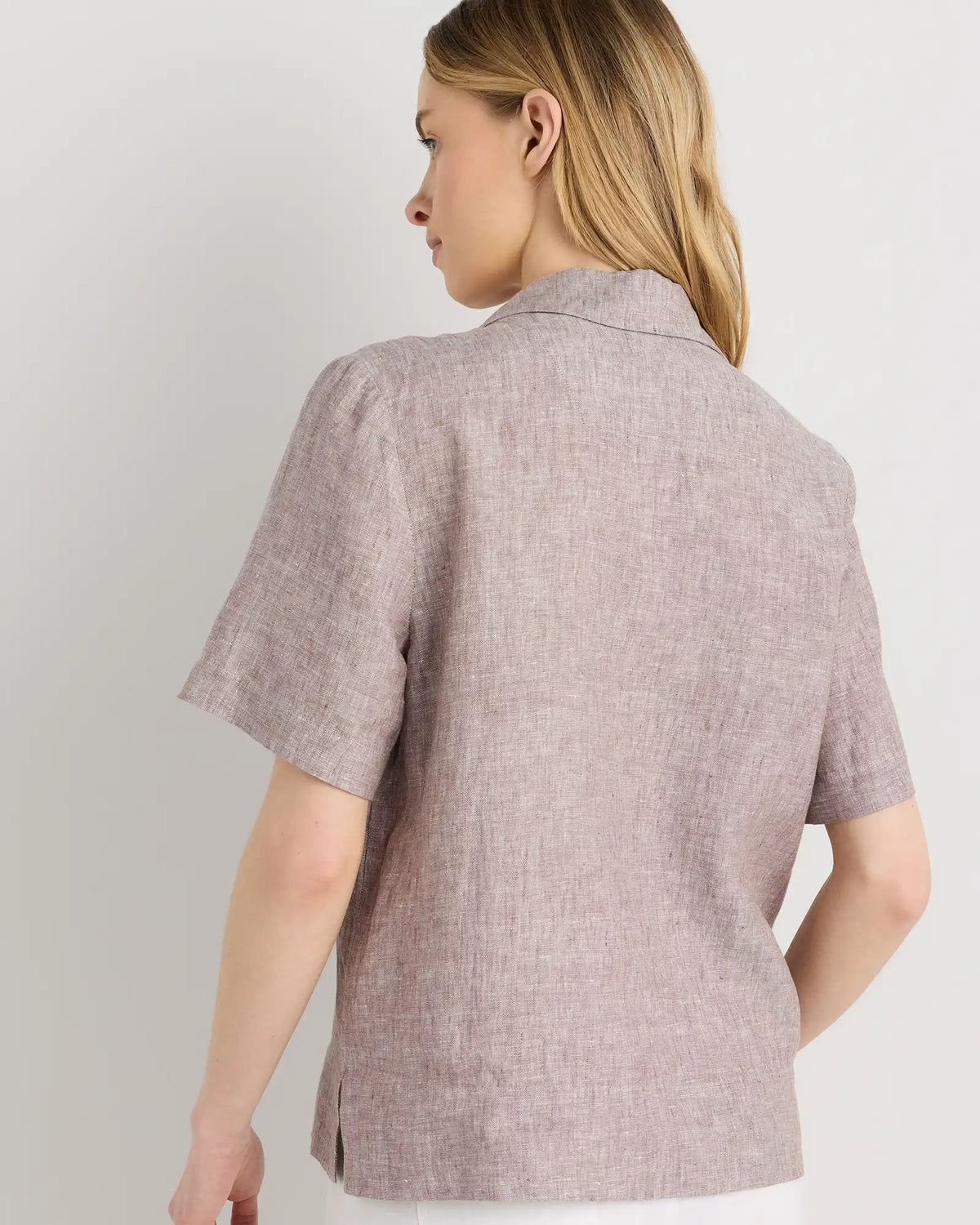 100% European Linen Short Sleeve Shirt