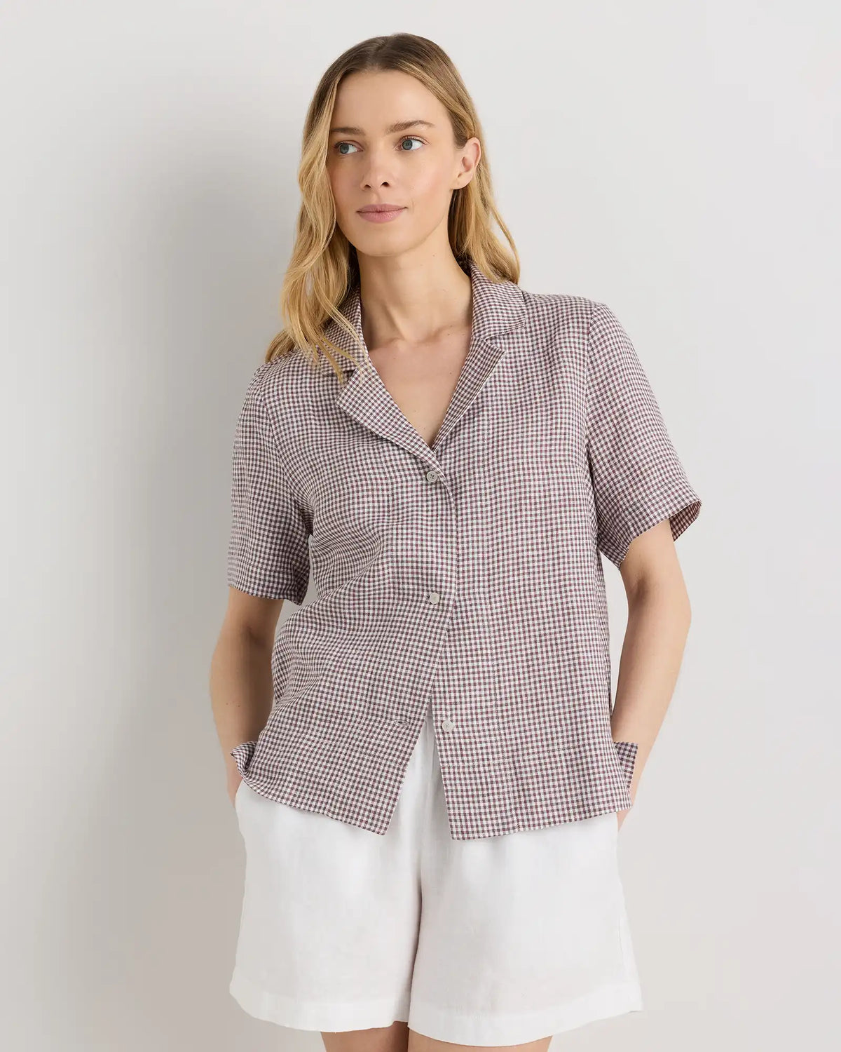 100% European Linen Short Sleeve Shirt
