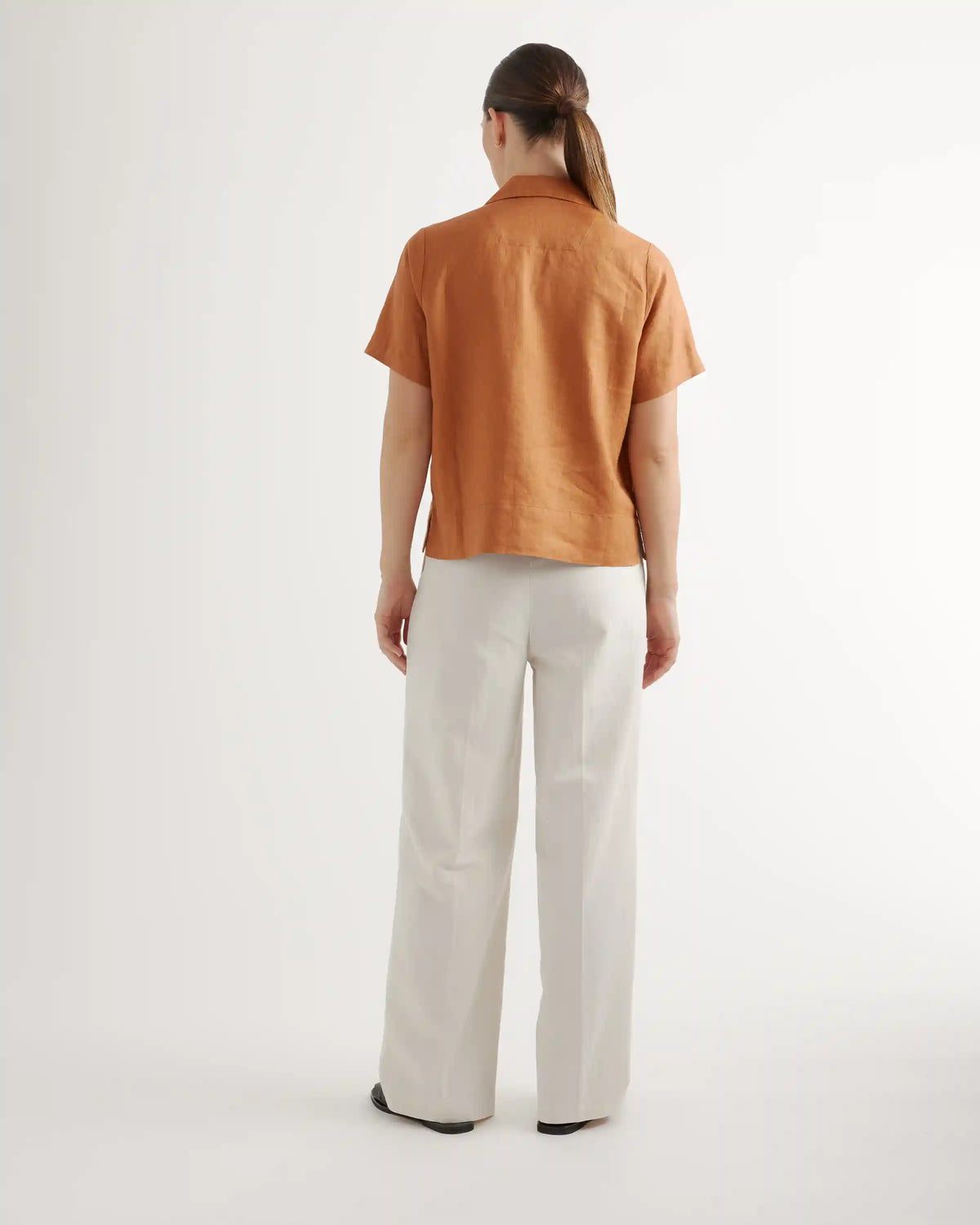 100% European Linen Short Sleeve Shirt