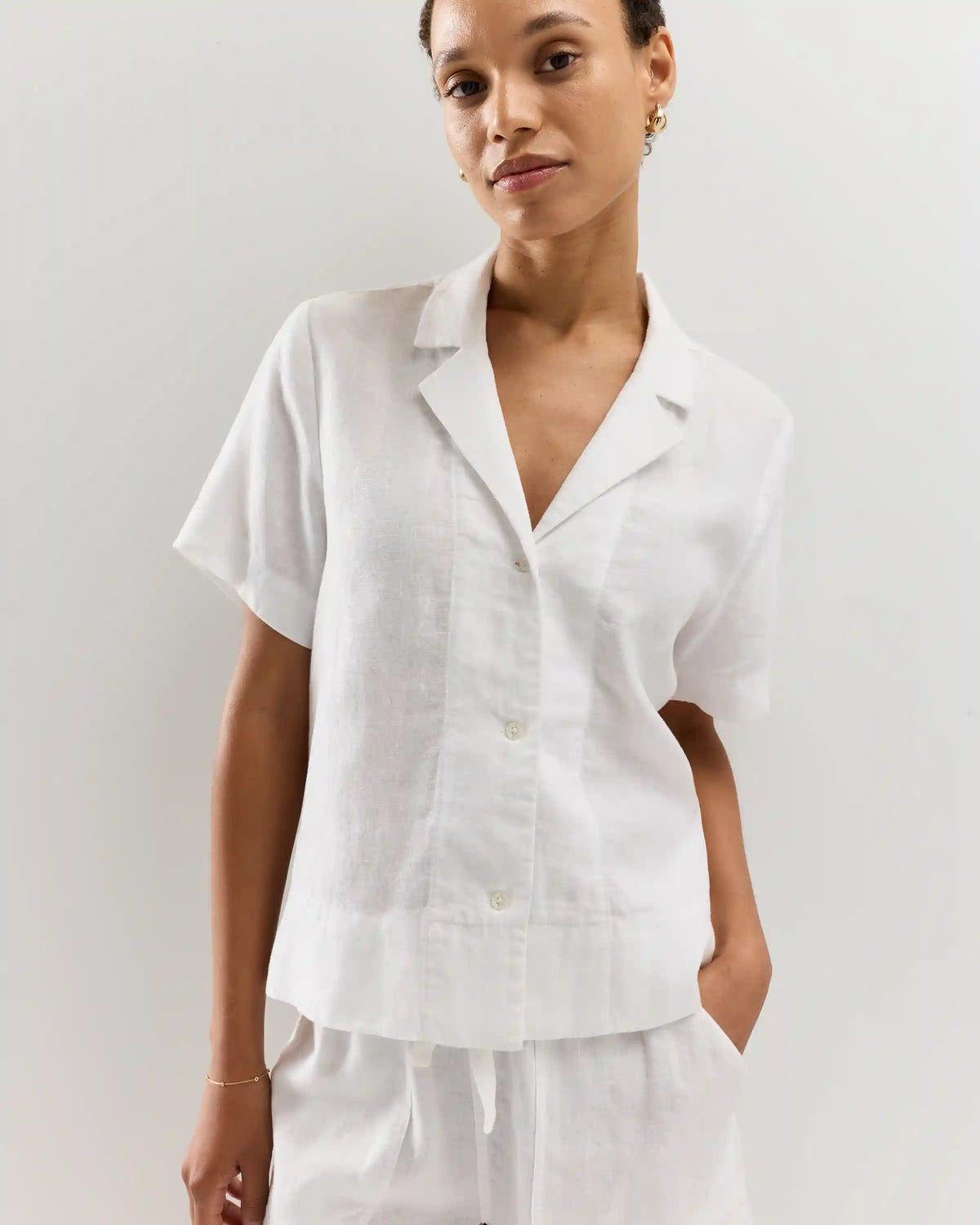 100% European Linen Short Sleeve Shirt