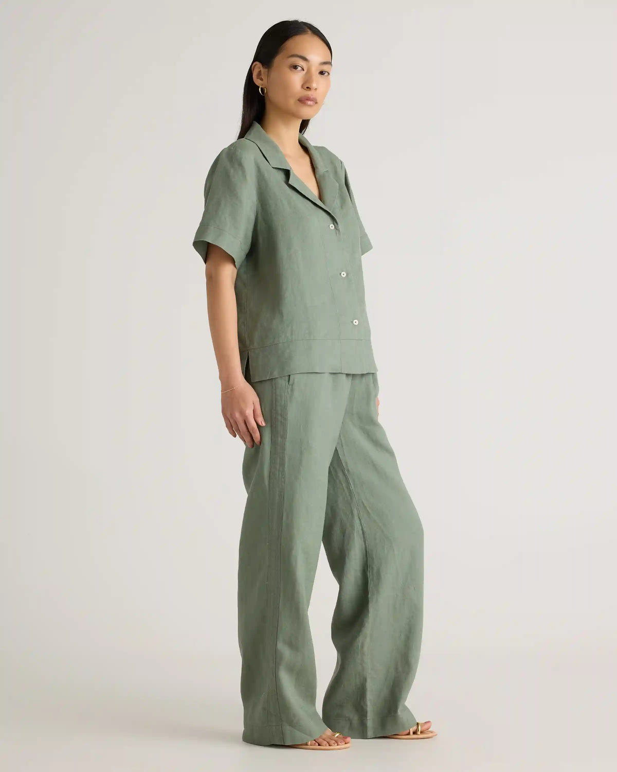 100% European Linen Short Sleeve Shirt