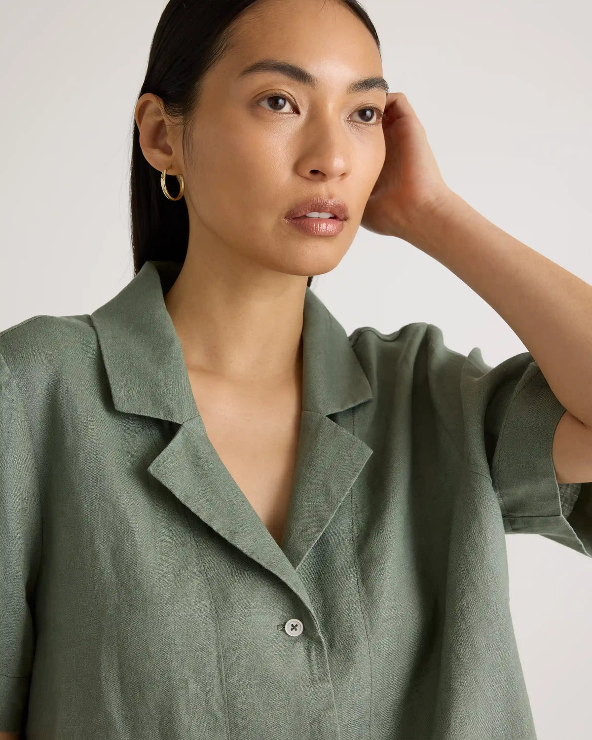 100% European Linen Short Sleeve Shirt