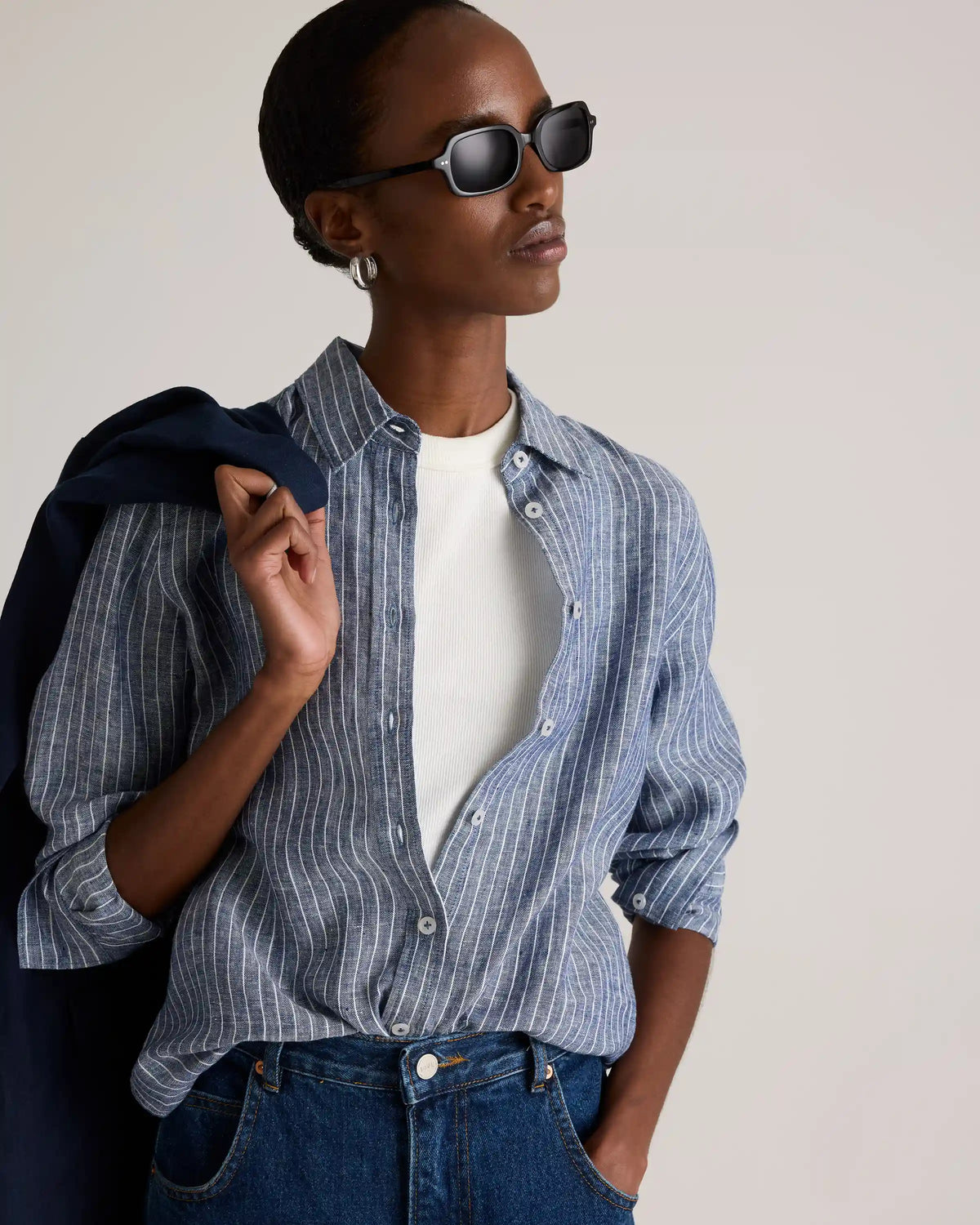 100% European Linen Long Sleeve Shirt