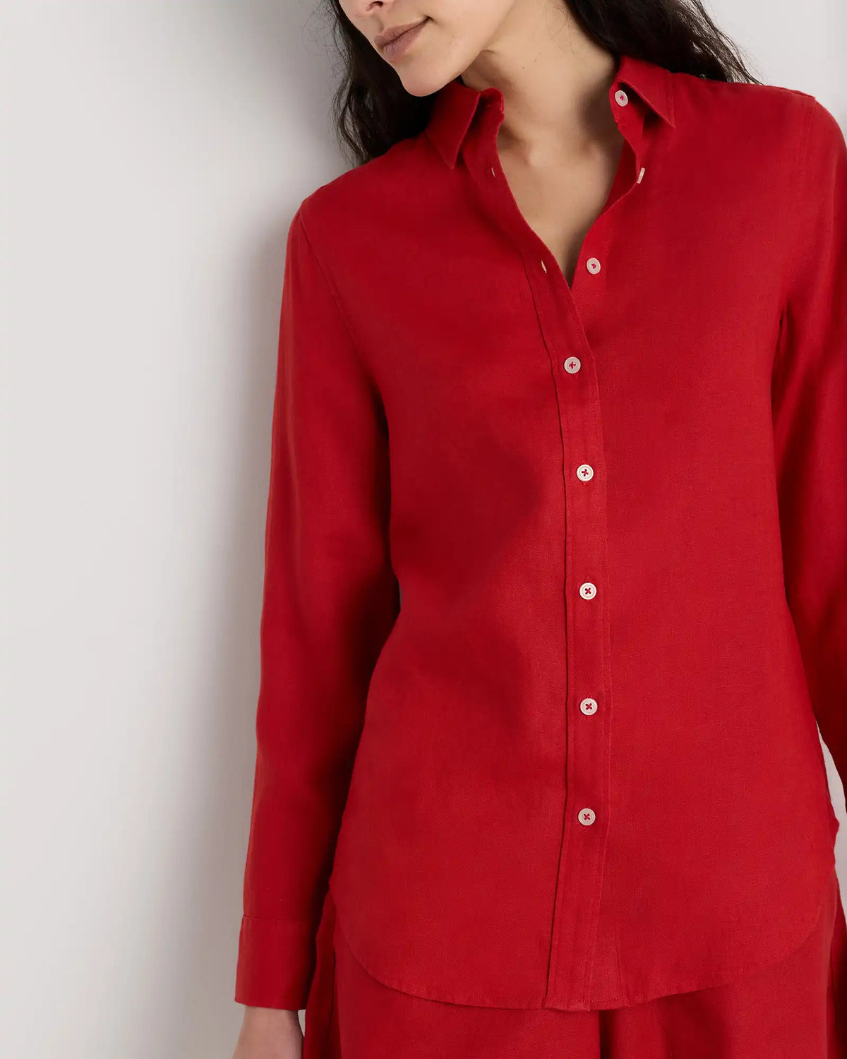 100% European Linen Long Sleeve Shirt