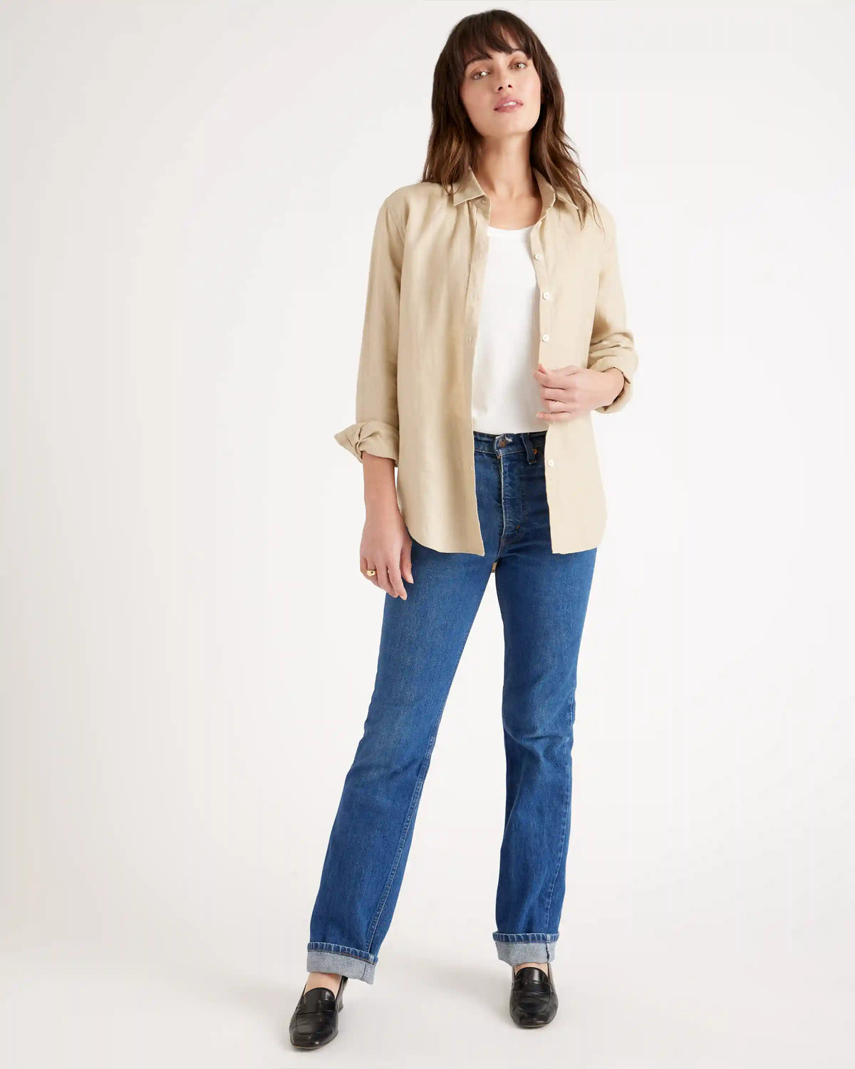 100% European Linen Long Sleeve Shirt