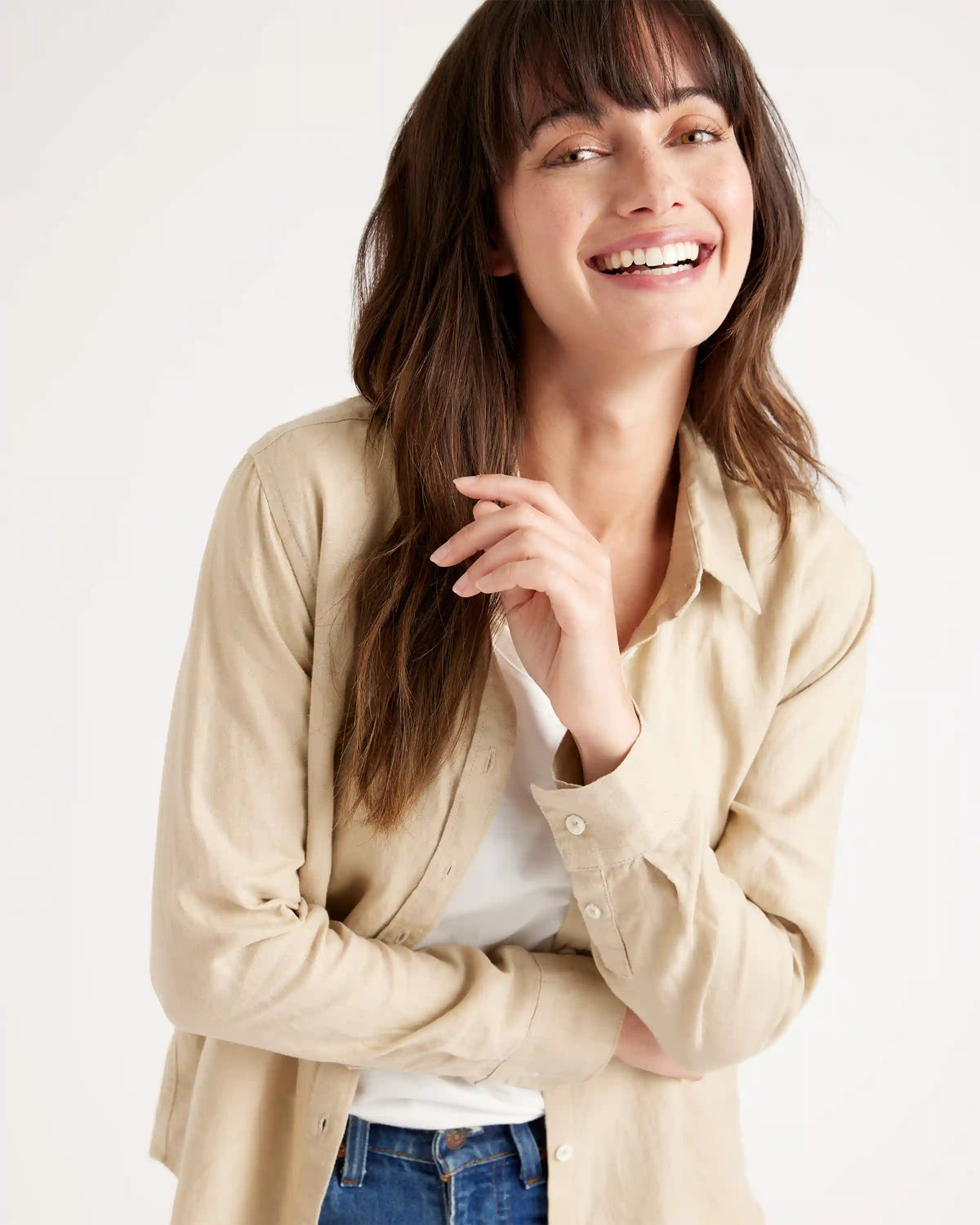 100% European Linen Long Sleeve Shirt