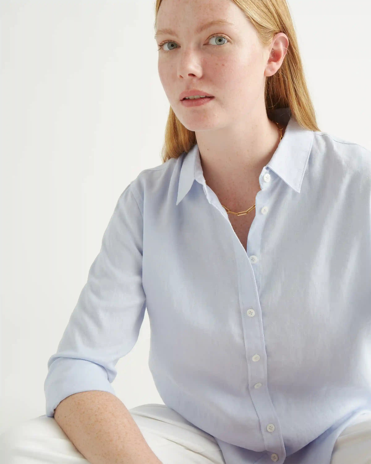 100% European Linen Long Sleeve Shirt