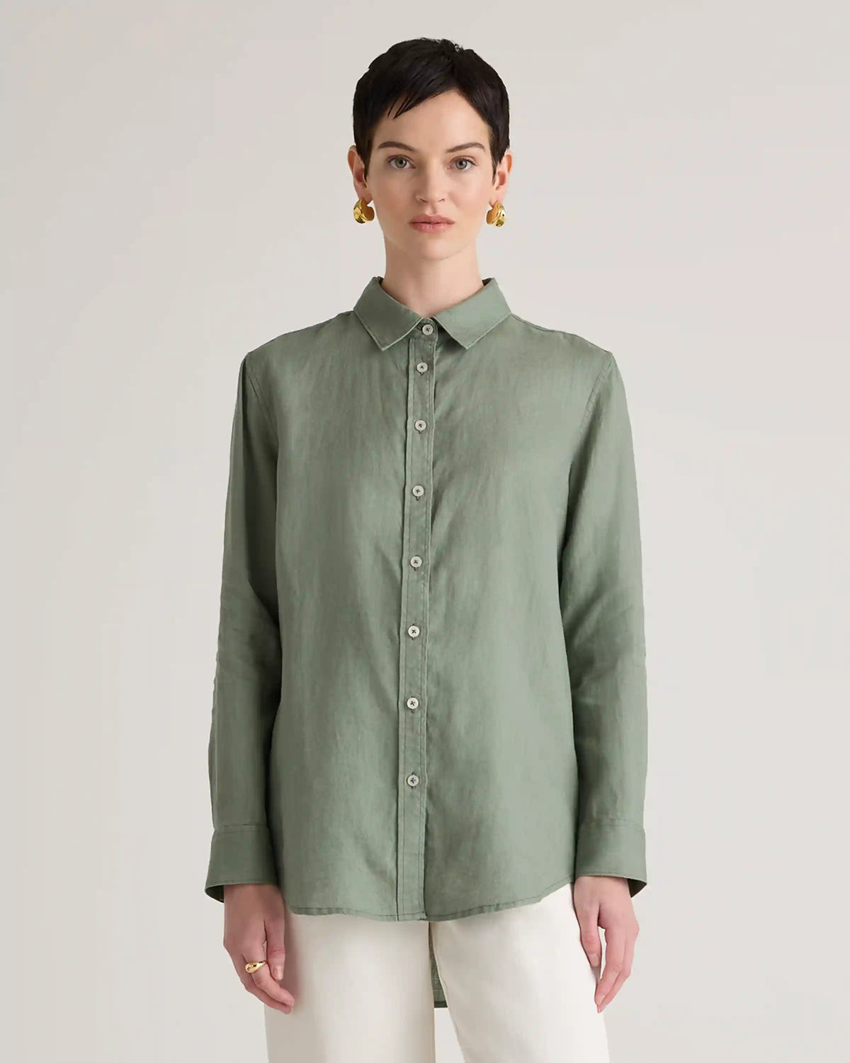 100% European Linen Long Sleeve Shirt