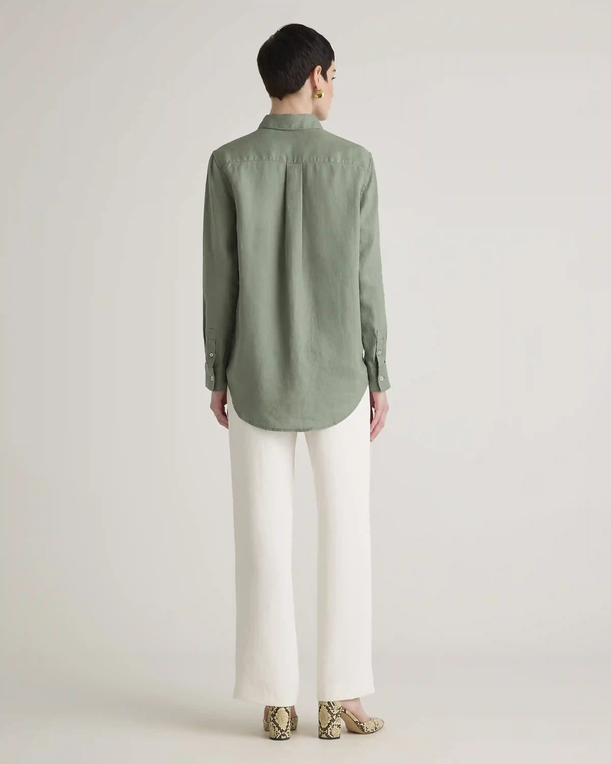 100% European Linen Long Sleeve Shirt