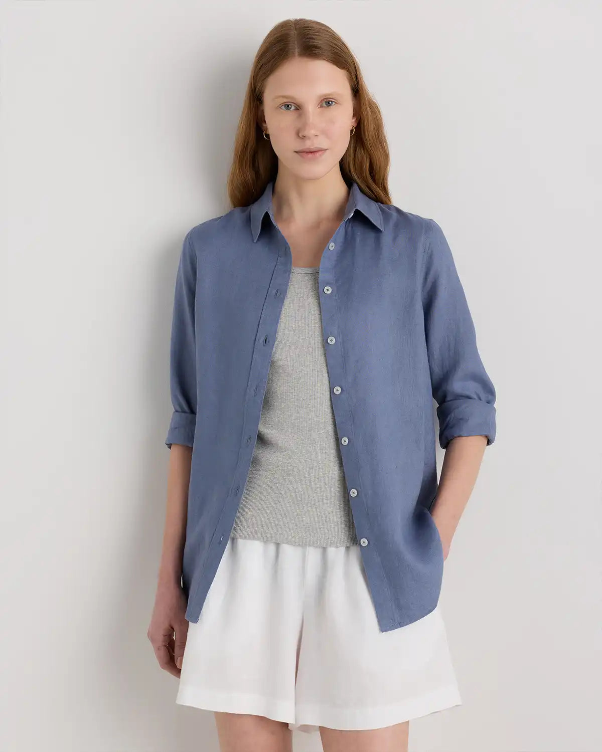 100% European Linen Long Sleeve Shirt