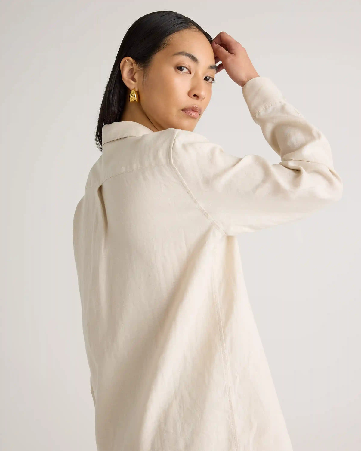 100% European Linen Long Sleeve Shirt