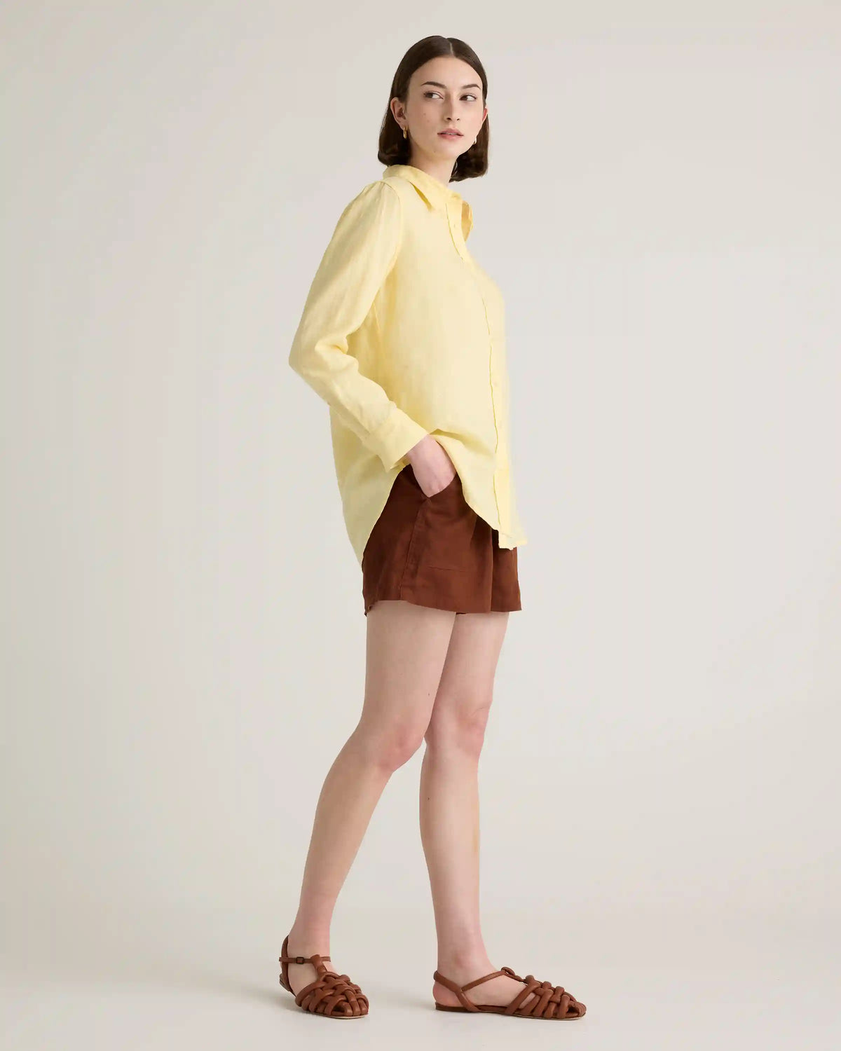 100% European Linen Shorts