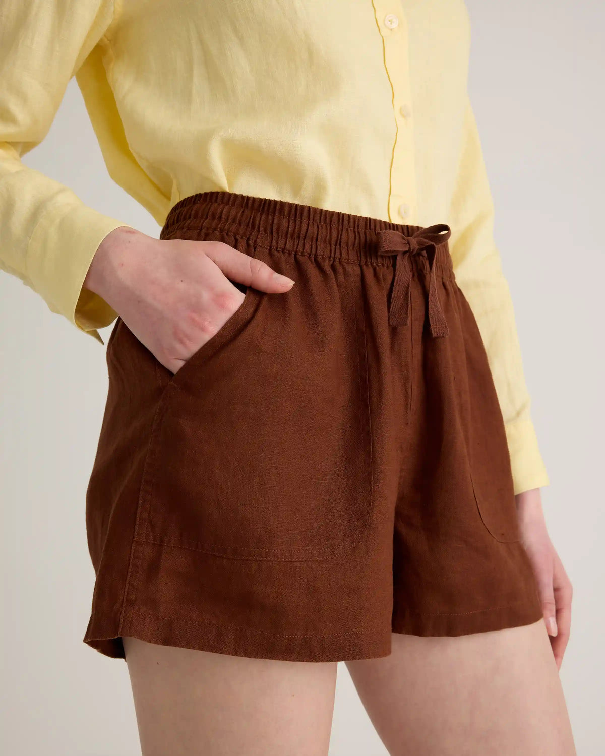 100% European Linen Shorts