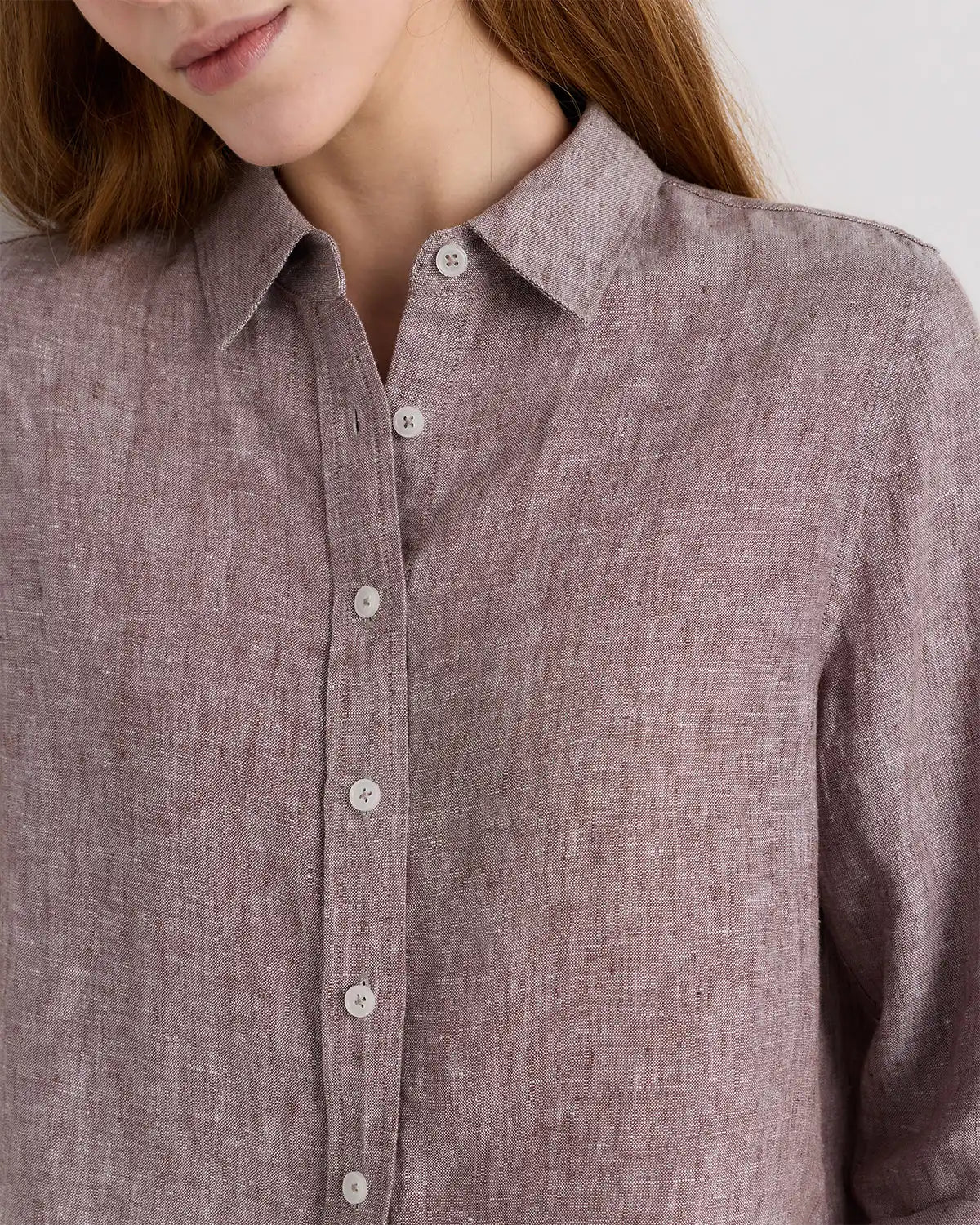 100% European Linen Long Sleeve Shirt