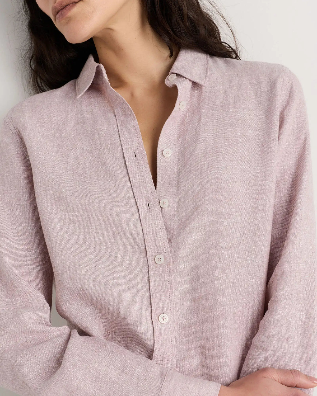 100% European Linen Long Sleeve Shirt