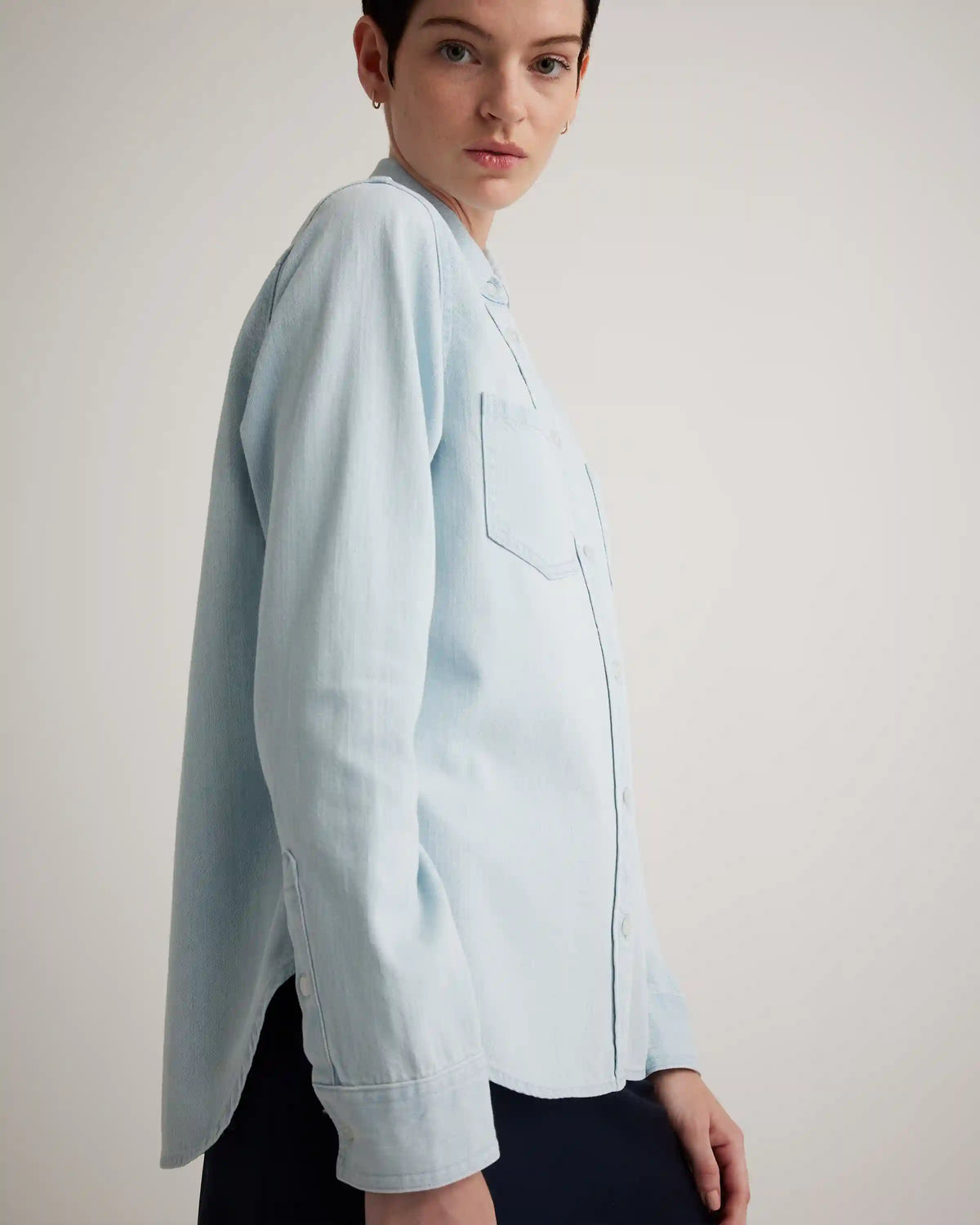 Distressed Denim Shirt