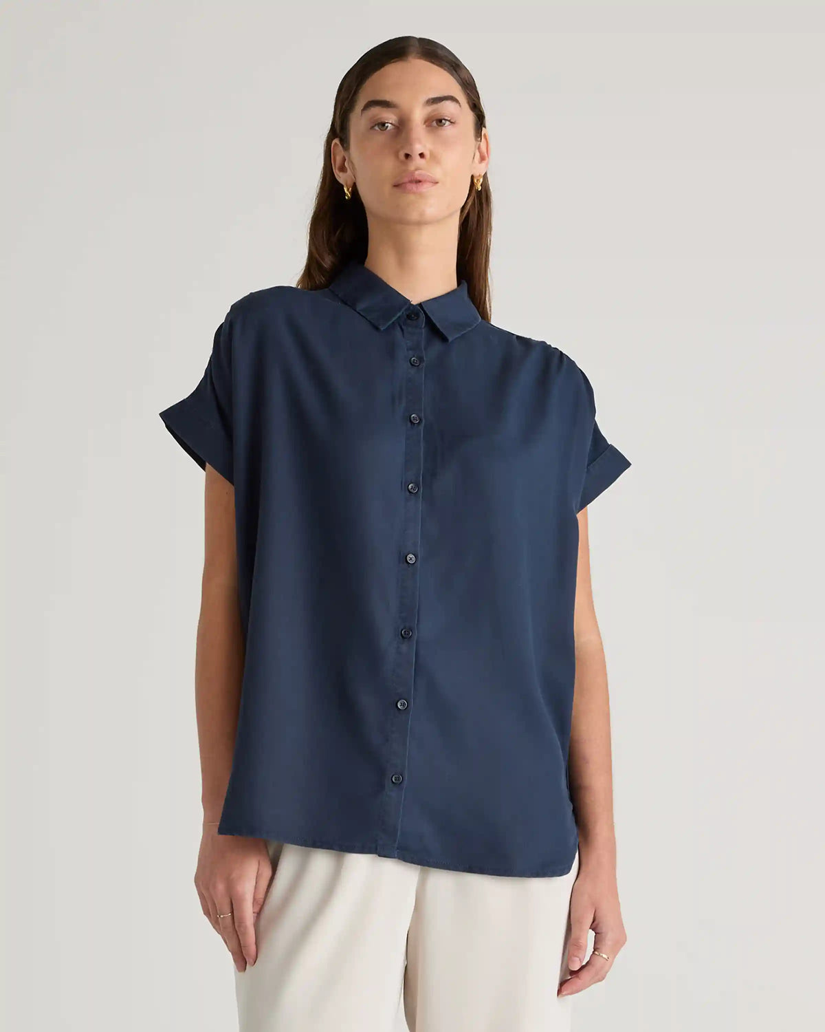 Vintage Wash Tencel Camp Shirt