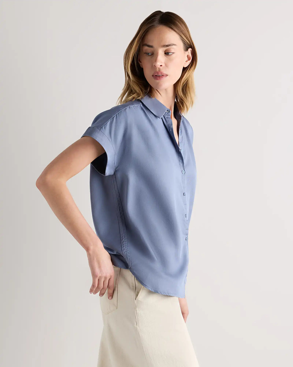 Vintage Wash Tencel Camp Shirt