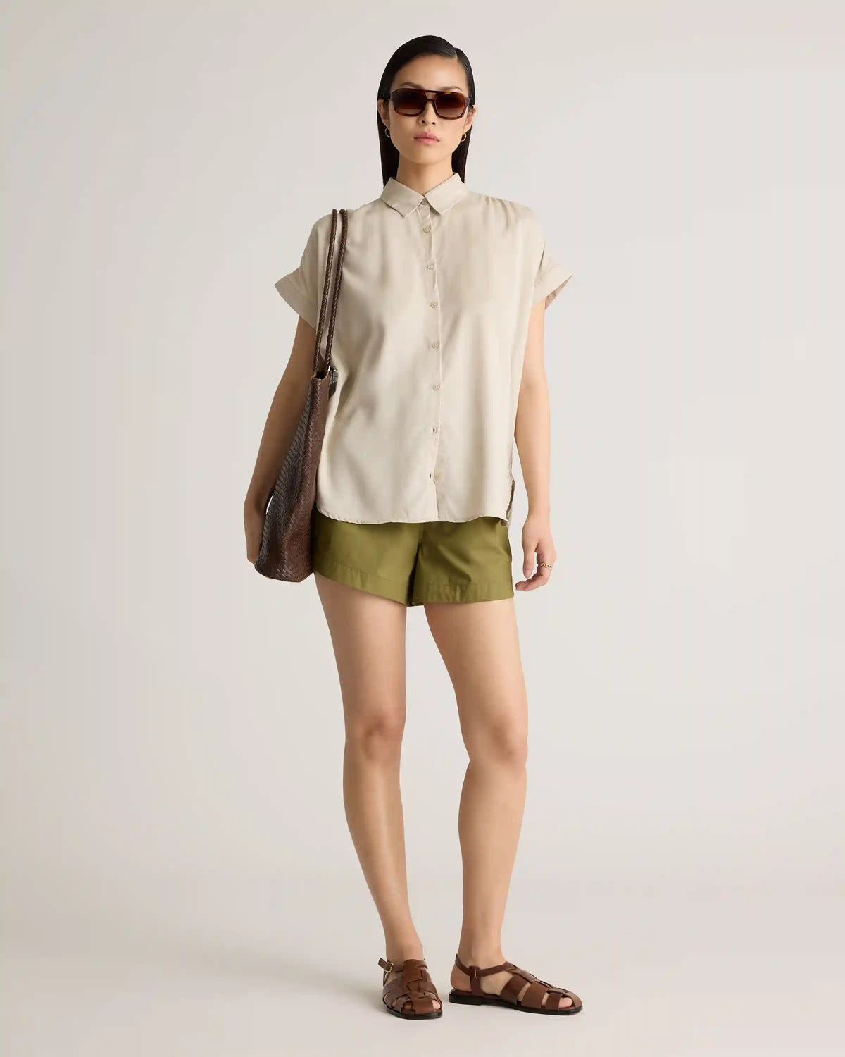 Vintage Wash Tencel Camp Shirt