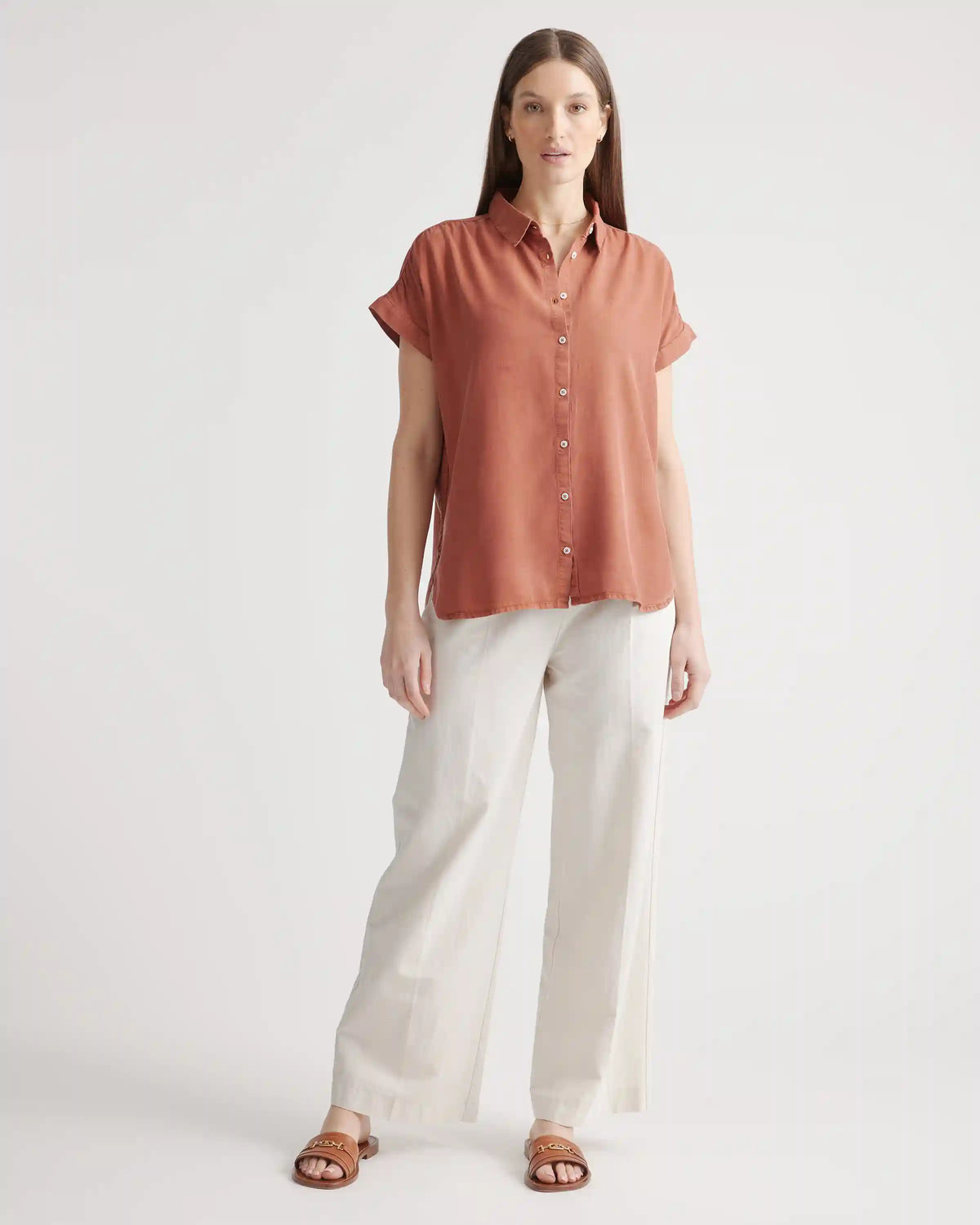 Vintage Wash Tencel Camp Shirt