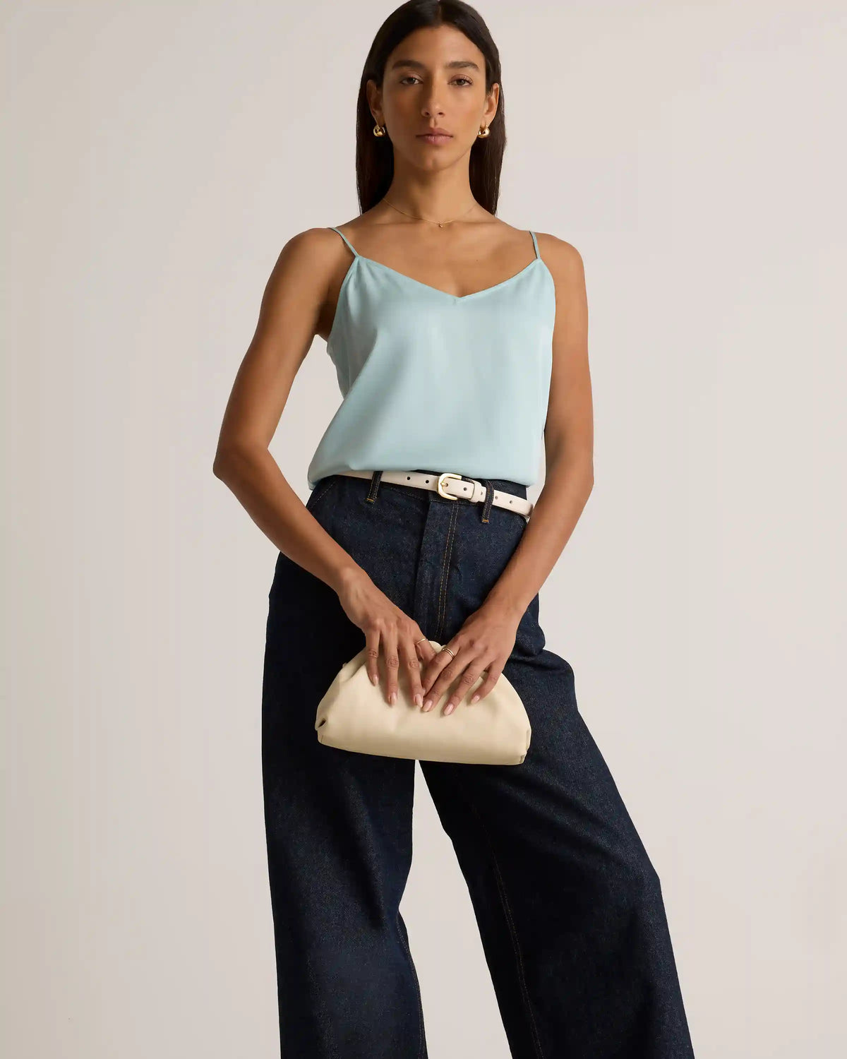 Washable Stretch Silk V-Neck Cami