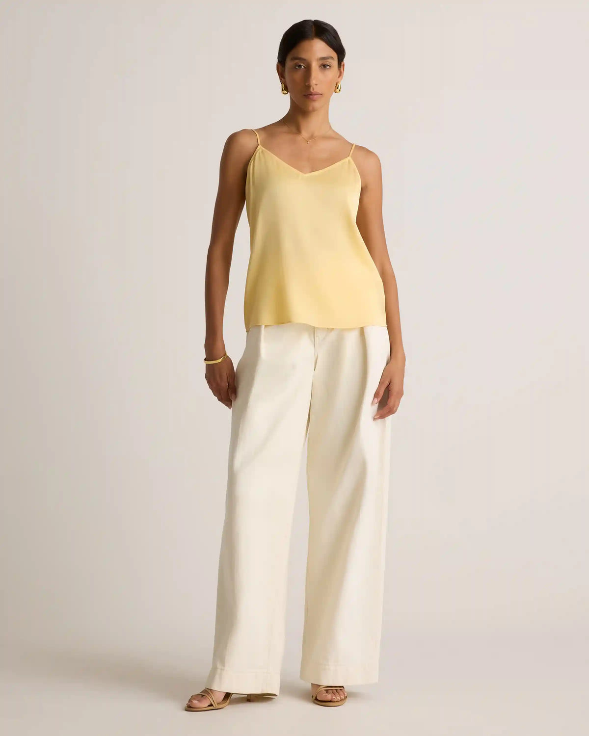 Washable Stretch Silk V-Neck Cami