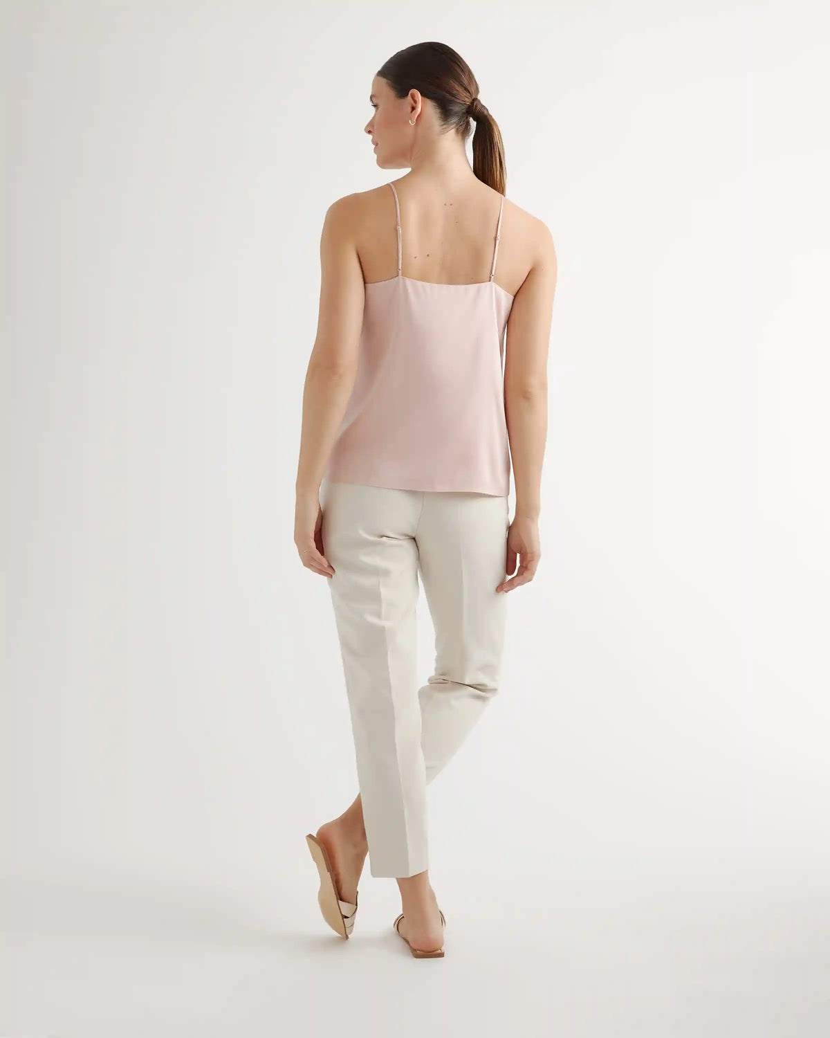 Washable Stretch Silk V-Neck Cami