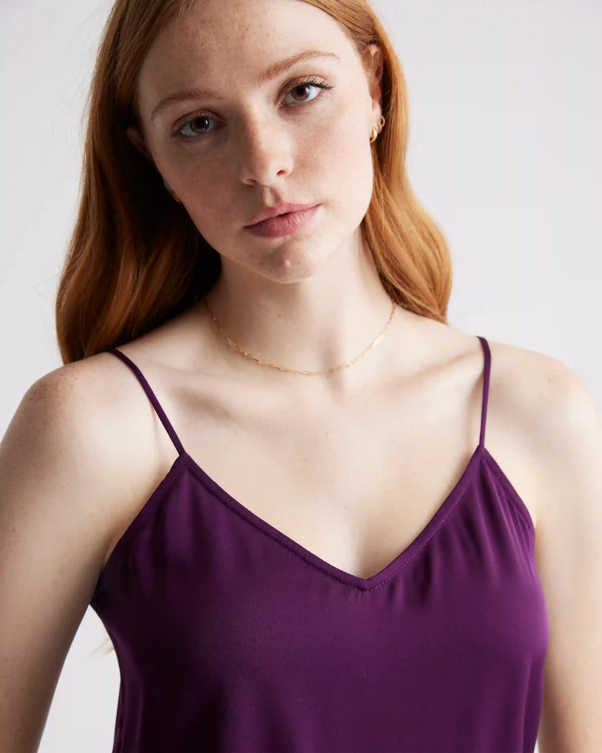 Washable Stretch Silk V-Neck Cami