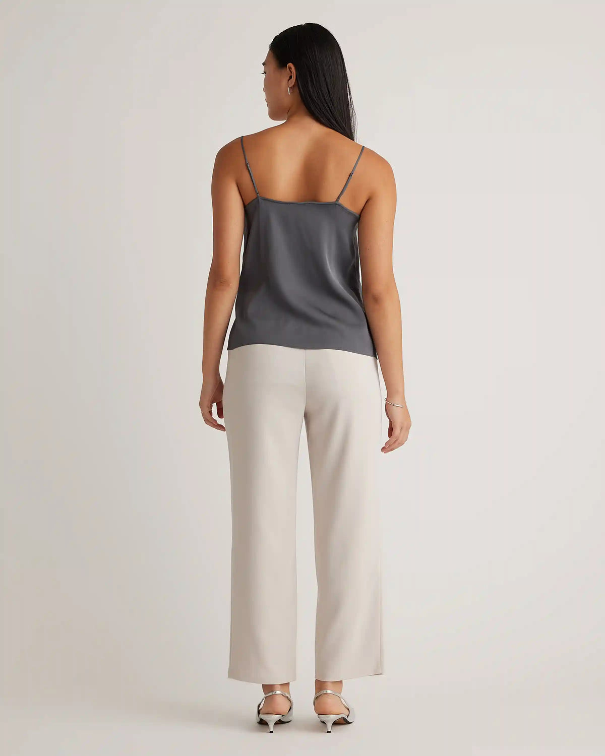 Washable Stretch Silk V-Neck Cami