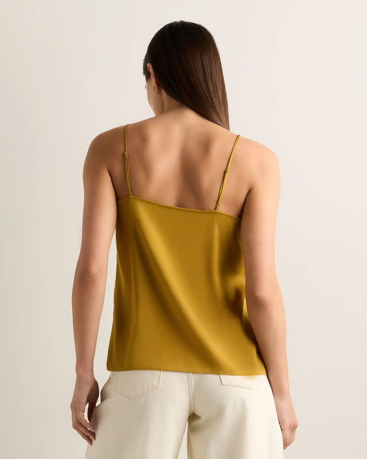 Washable Stretch Silk V-Neck Cami