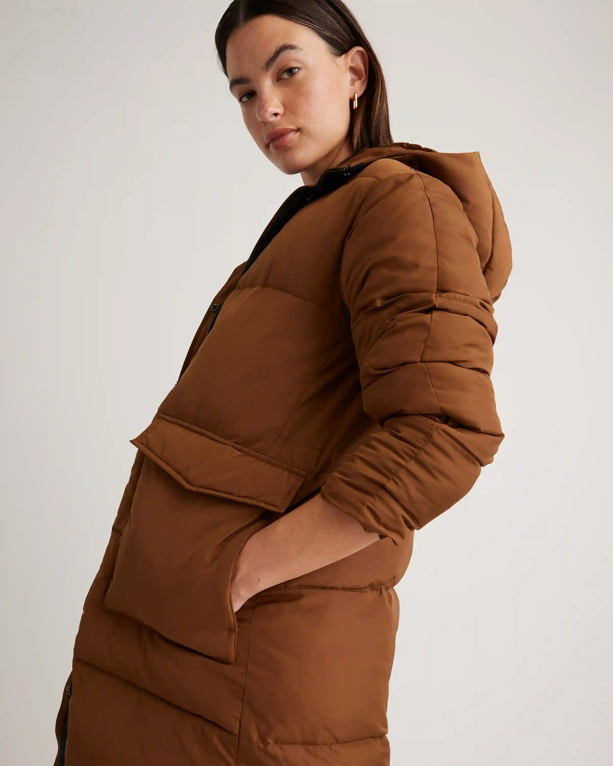 Featherless Long Puffer Parka