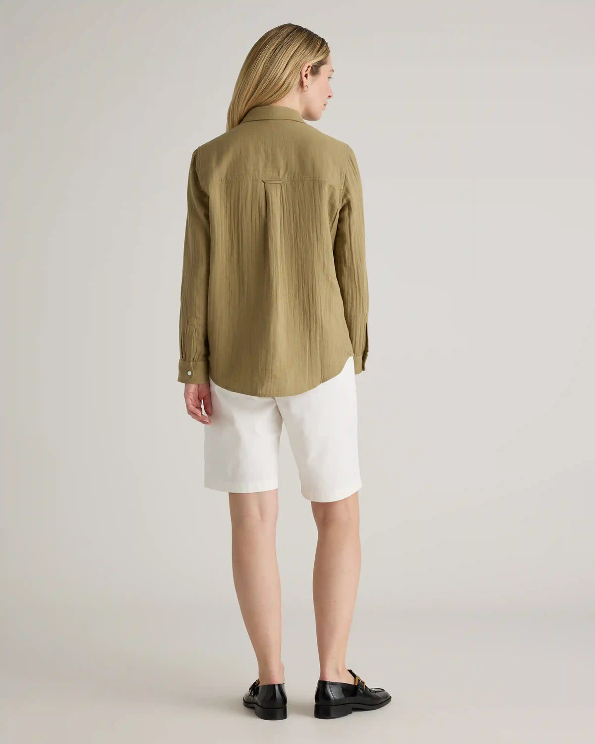 100% Organic Cotton Gauze Long Sleeve Shirt