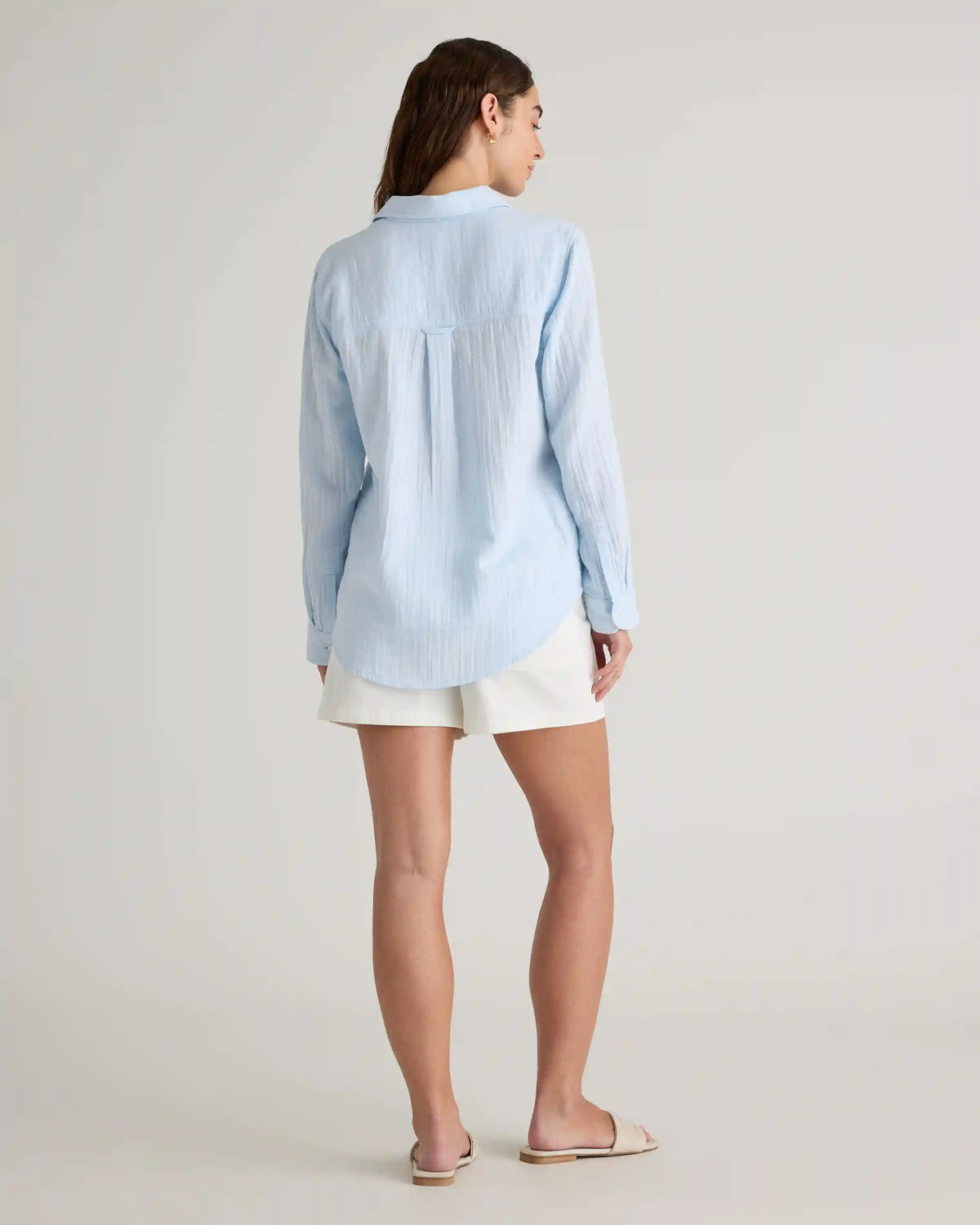 100% Organic Cotton Gauze Long Sleeve Shirt