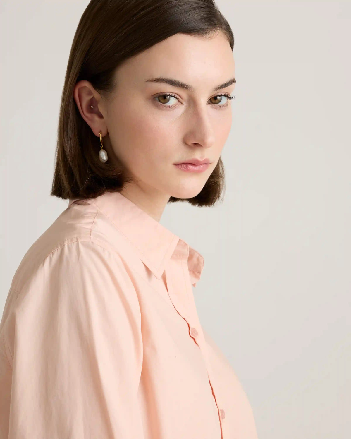 100% Organic Cotton Poplin Long Sleeve Shirt