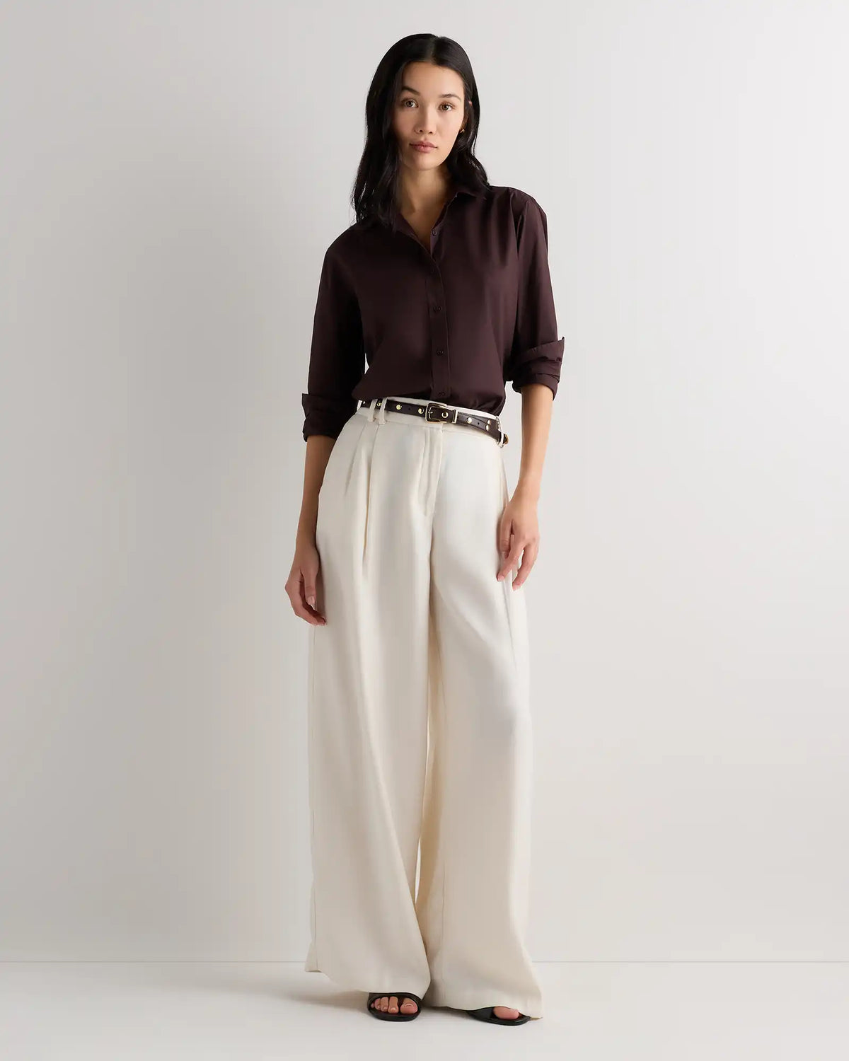 100% Organic Cotton Poplin Long Sleeve Shirt