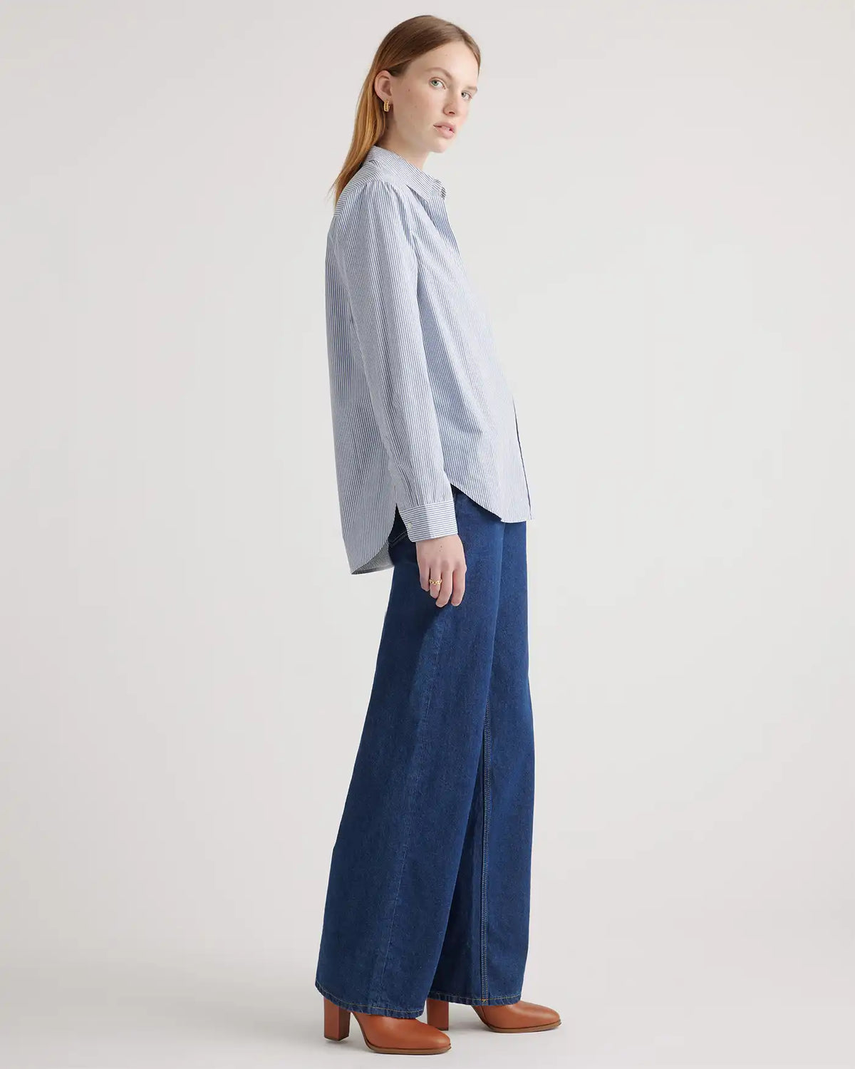 100% Organic Cotton Poplin Long Sleeve Shirt