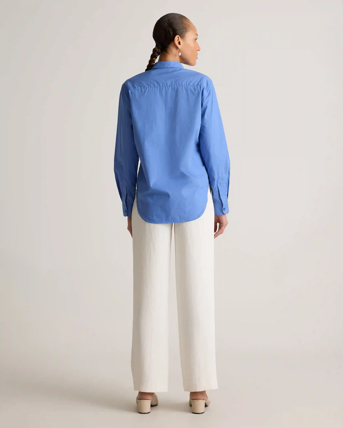 100% Organic Cotton Poplin Long Sleeve Shirt